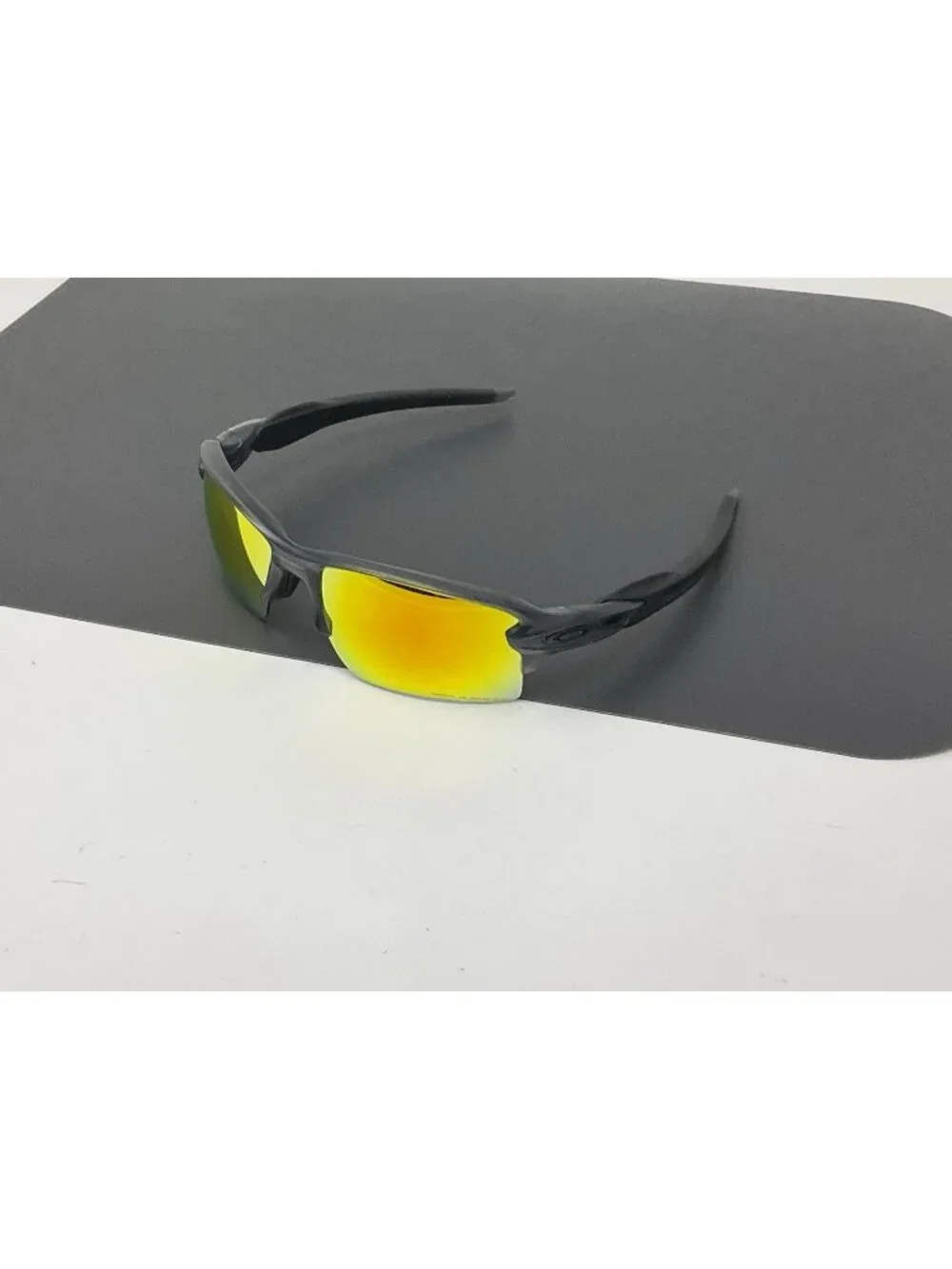 Oakley FLAK 2.0 XL OO9188-10 Wrap Sunglasses Matte Smoke Gray W/ Fire Iridium